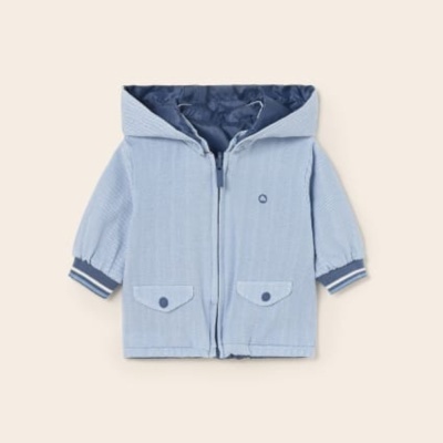 Parka reversível com capuz