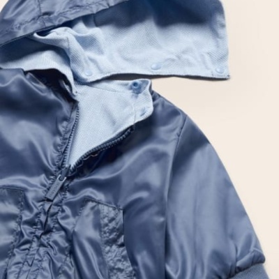 Parka reversível com capuz