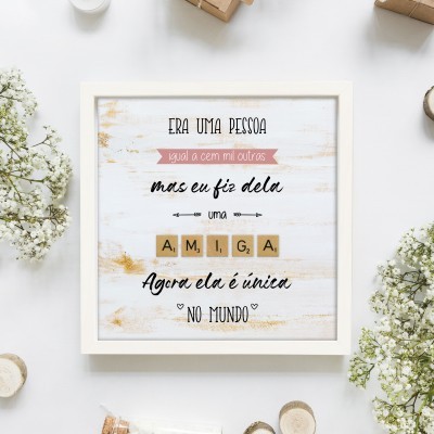 Quadro "Amizade Única"