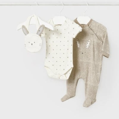 Conjunto 3 peças Bege