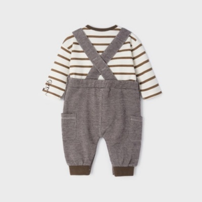 Conjunto Jardineira Felpa