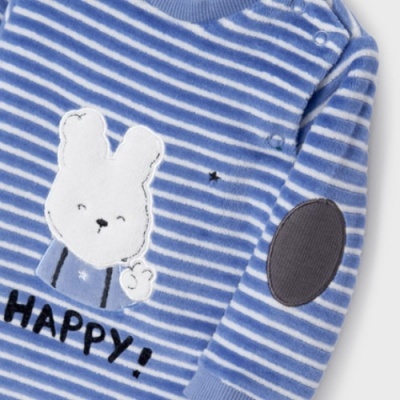 Conjunto 2 Babygrows Veludo Blue Ice