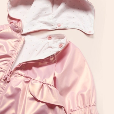 Parka reversível com capuz