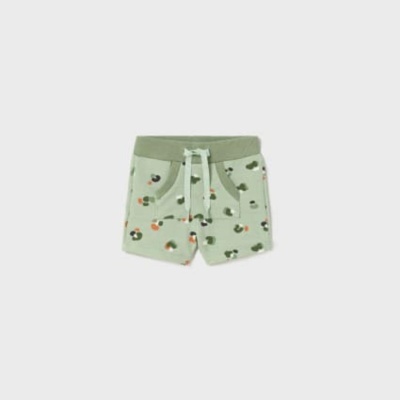 Calção de algodão estampado Pasto