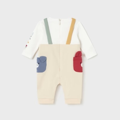 Jardineira c/ T-shirt Cãozinho