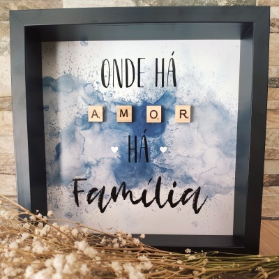 Quadro "Onde há Amor"