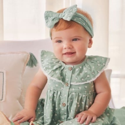 Vestido Estampado com bandolete