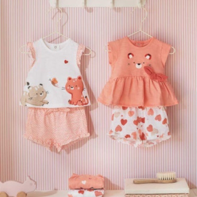 Conjunto 4 peças de algodão sustentável