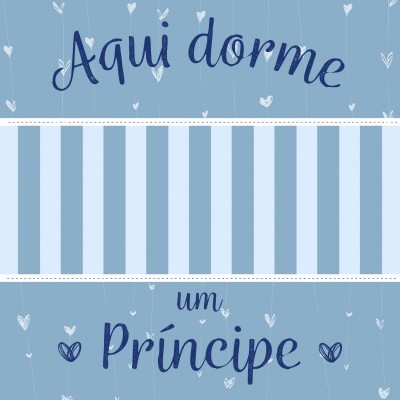 Quadro "Aqui dorme"