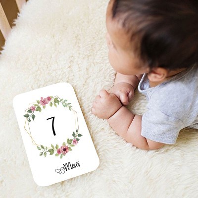 Cartões do bebé Milestone "Boheme Chic"