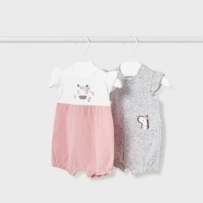 Conjunto 2 babygrows de algodão