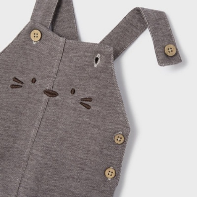 Conjunto Jardineira Felpa