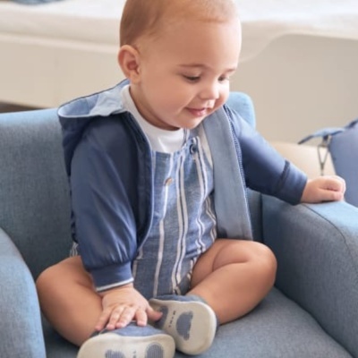 Parka reversível com capuz