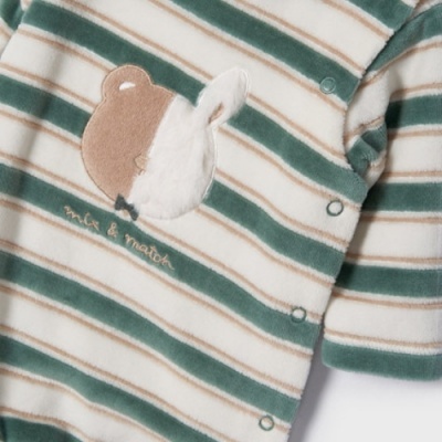 Babygrow Veludo Riscas