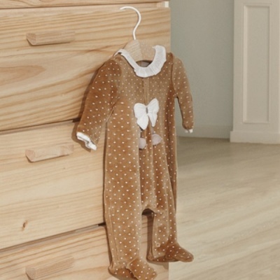 Babygrow Bebé Veludo Caramelo