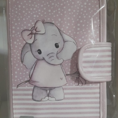 Porta Documentos Elefanta rosa (Napa impermeável)