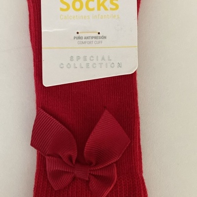 REF:02820 Meia até Joelho COR:Verm