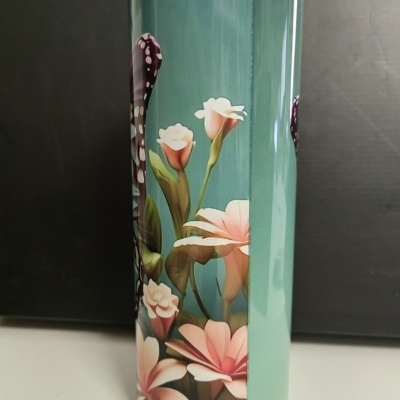 Tumbler borboleta personalizada - nome