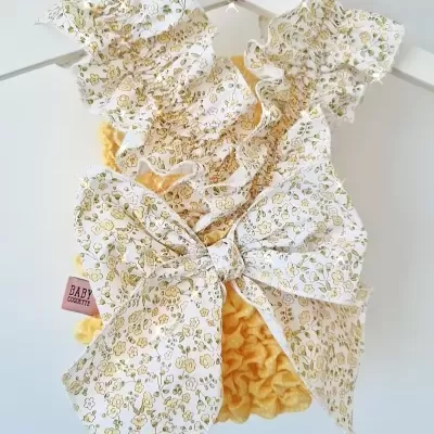 Fato de banho favos amarelo