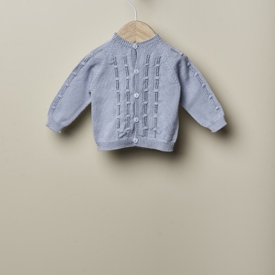 Casaco tricotado em algodão orgânico | NATURAL TOUCH