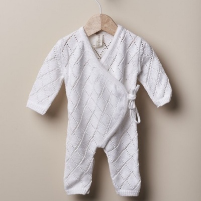 Macacão tricotado em algodão orgânico | PURE