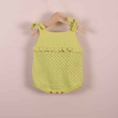 Fofo de alças tricotado em algodão | OCEAN FLOWER