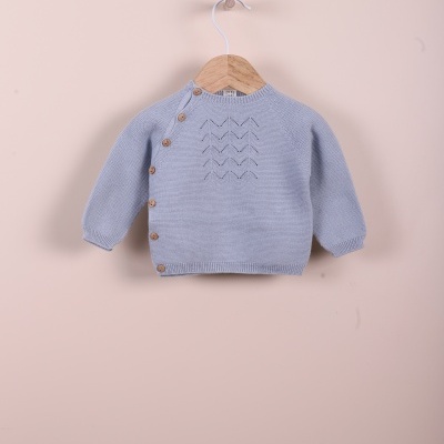 Camisola de manga comprida tricotada em algodão orgânico | ORGANIC BABY