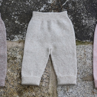 Calças tricotadas em lã merino | LITTLE TEDDY BEAR
