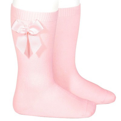 Meias altas com laço