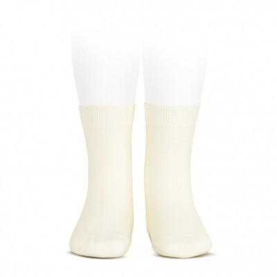 Meias curtas lisas pérola