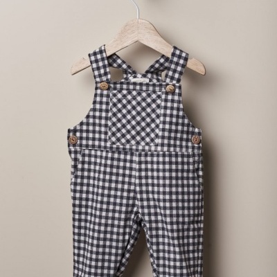 Jardineiras em tecido de algodão xadrez Vichy | STORIES OF AN ENCHANTED FOREST