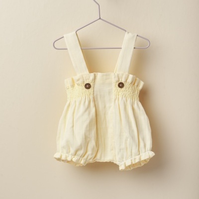 Calções com alças em tecido de algodão orgânico | SOFT