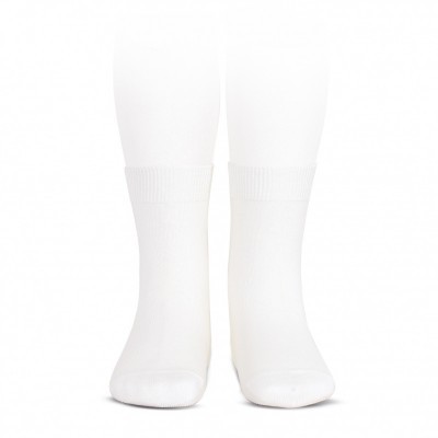 Meias curtas lisas brancas