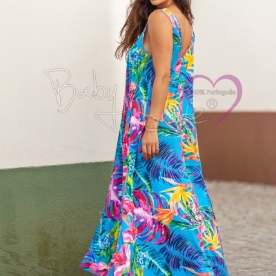 VESTIDO COMPRIDO TROPICAL