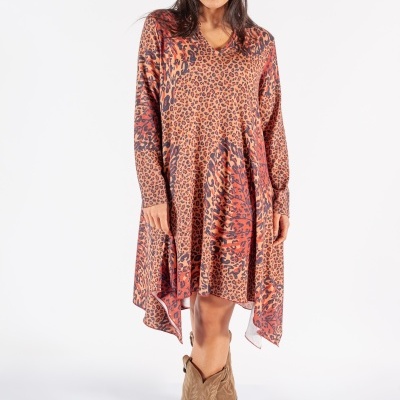 VESTIDO CURTO ANIMAL PRINT
