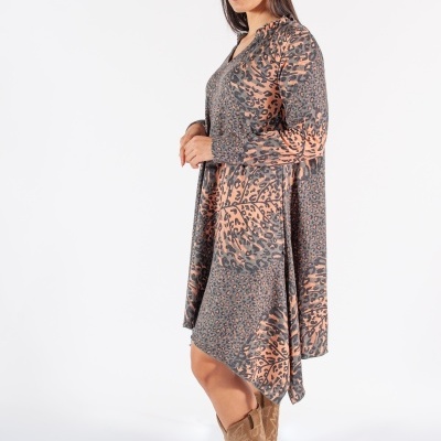 VESTIDO CURTO ANIMAL PRINT