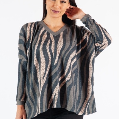 CAMISOLA ANIMAL PRINT OVERSIZE