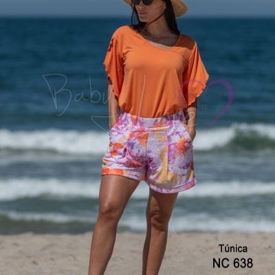 CONJUNTO - Calção + Túnica Laranja