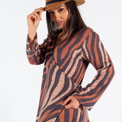 VESTIDO TRESPASSE ANIMAL PRINT