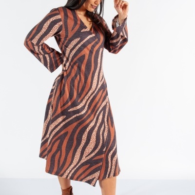 VESTIDO TRESPASSE ANIMAL PRINT