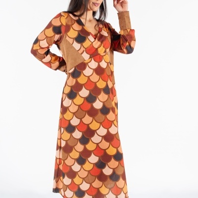 VESTIDO MIDI SUBLIMADO