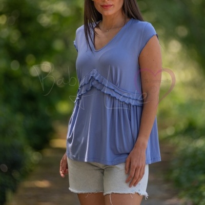 TÚNICA ALGODÃO COM FOLHO