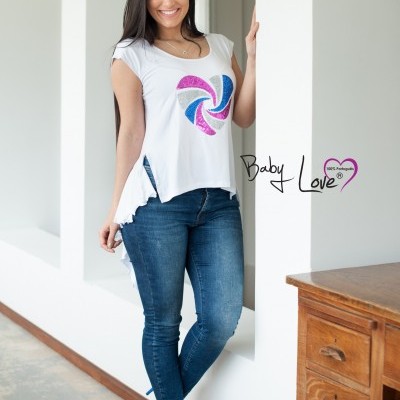 TÚNICA C/ LANTEJOULAS