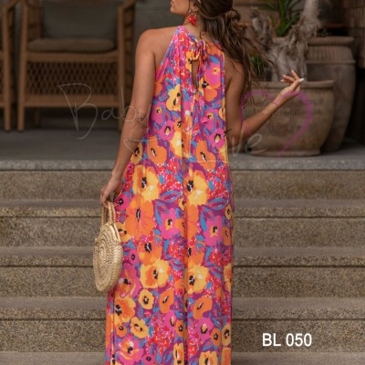 VESTIDO COMPRIDO PADRÃO FLORAL