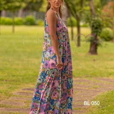 VESTIDO COMPRIDO PADRÃO FLORAL