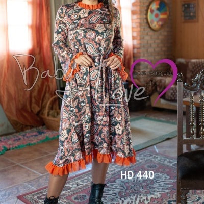 VESTIDO MIDI CORNUCÓPIAS