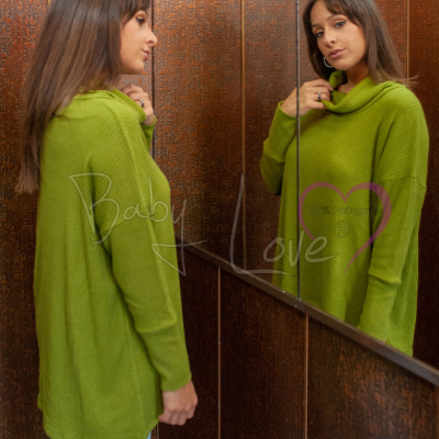 CAMISOLA CANELADA C/ GOLA