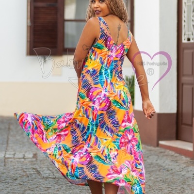 VESTIDO COMPRIDO TROPICAL