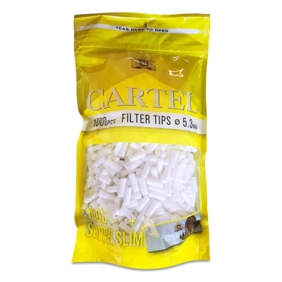 1000 filtros Cartel regular 5,3mm/15mm+ 1 livro de papel oferta