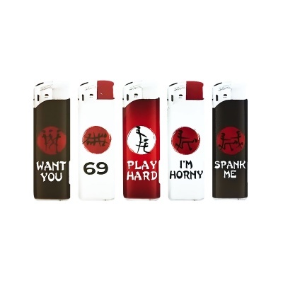 Isqueiros com LED- Sensual- Conjunto de 5